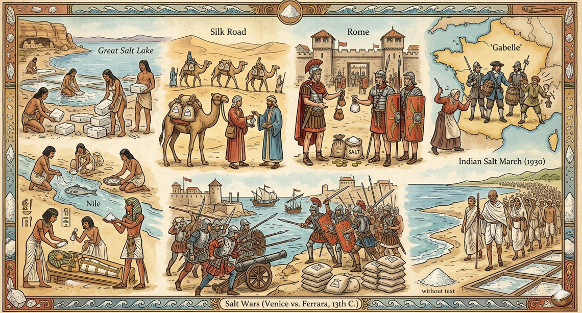 Sejarah Garam: Komoditas Sederhana yang Pernah Memicu Perang dan Menjadi Gaji Tentara